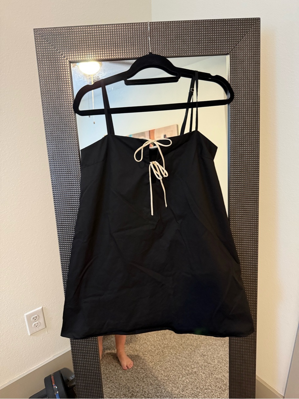 Princess Polly Black Mini Dress with Ties